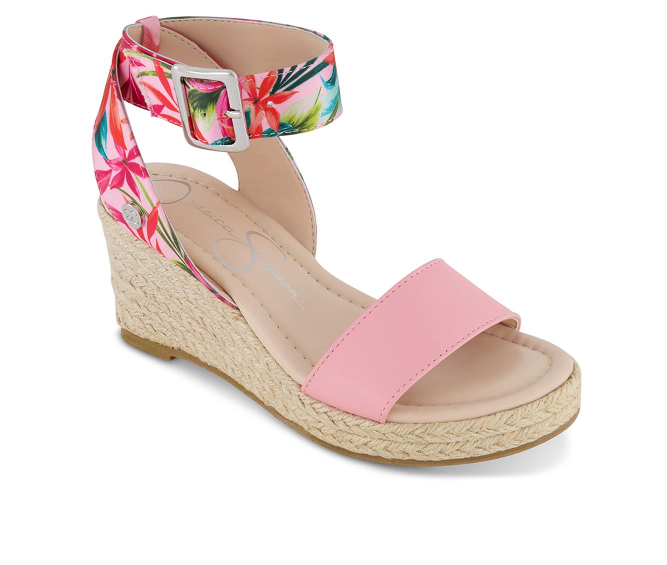 Girls' Jessica Simpson Little Kid & Big Kid Asha Cuff Espadrille Wedge Sandals