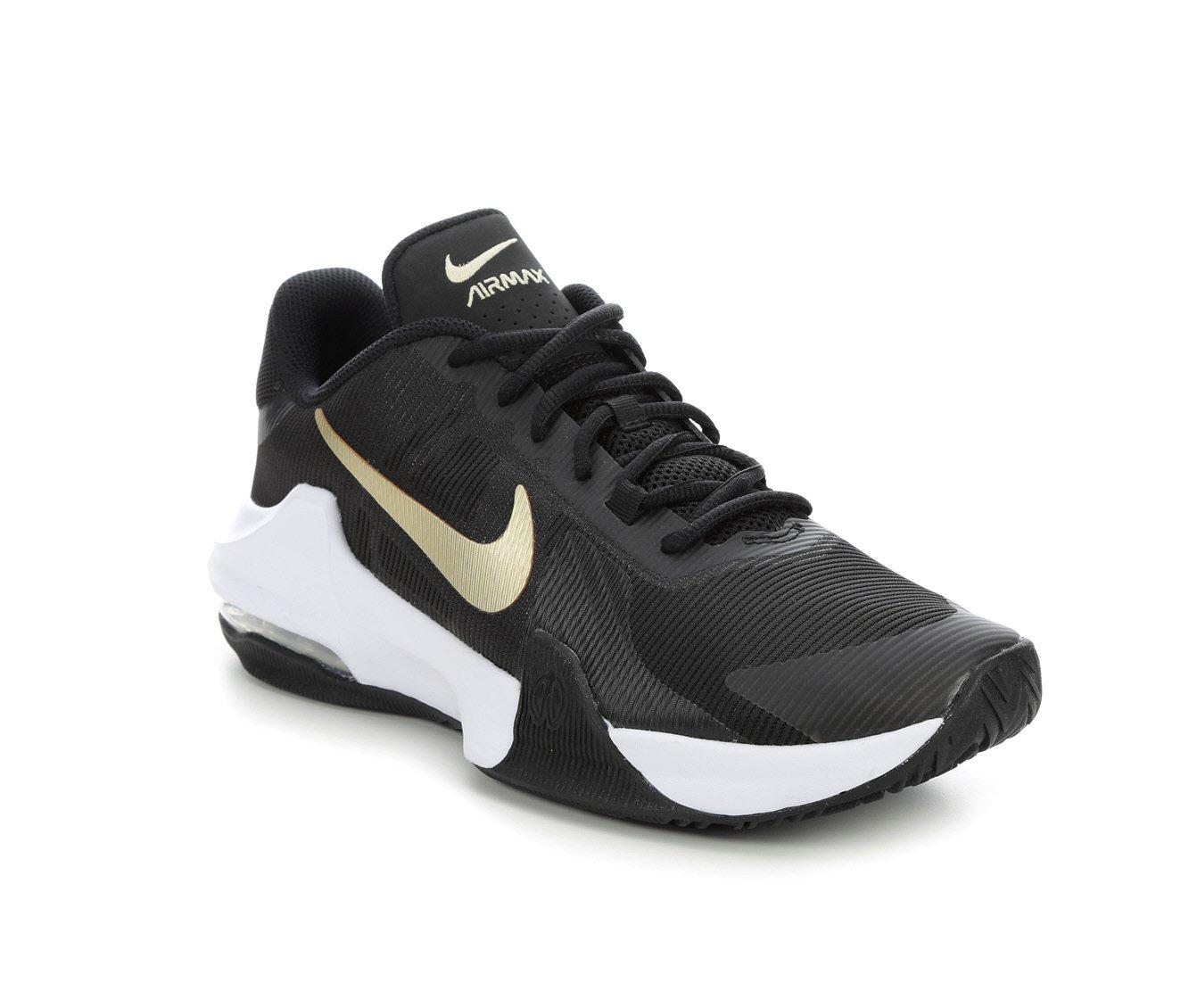 Men's nike black and hotsell gold shoes