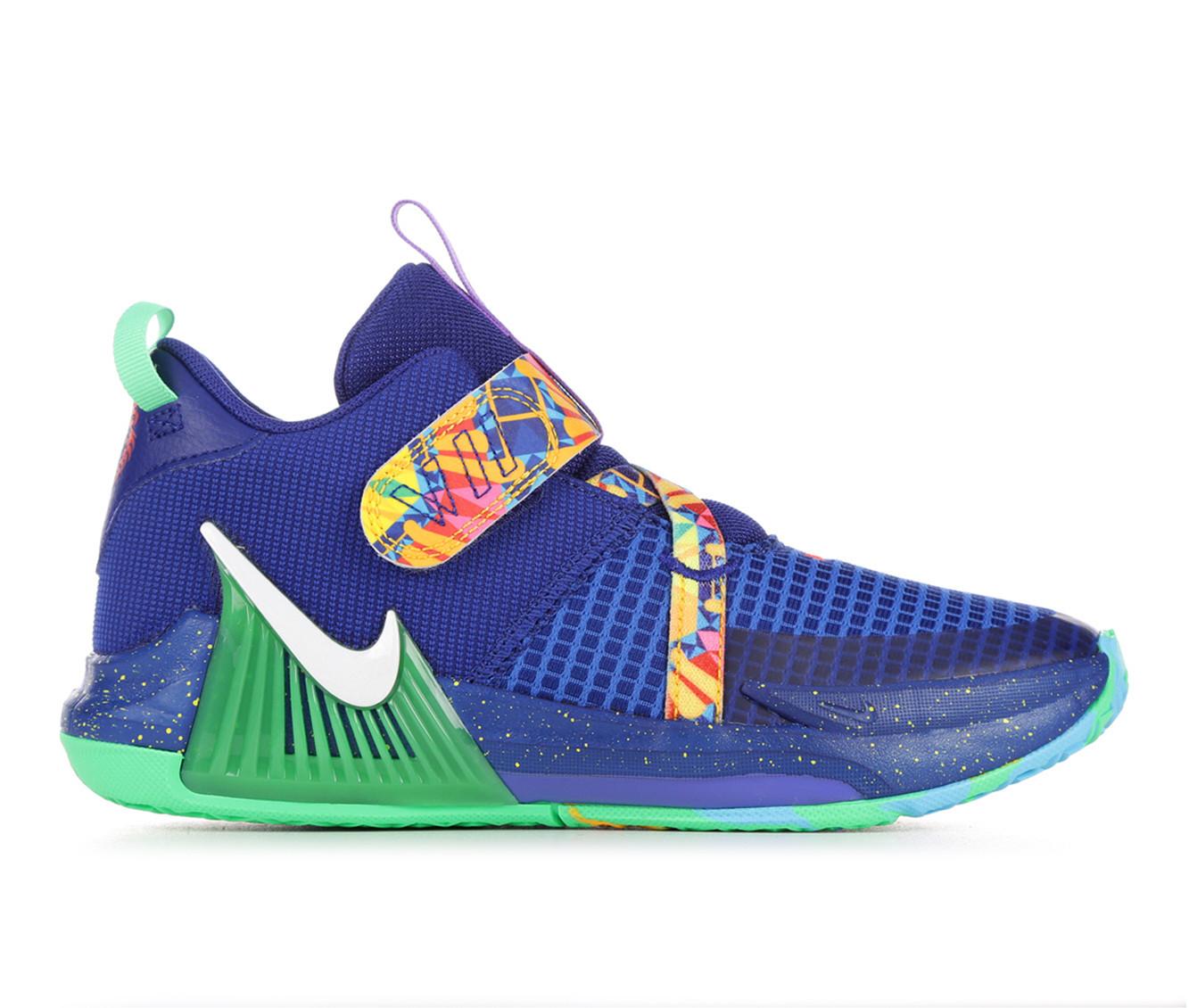 Boys blue nike sales basketball shoes