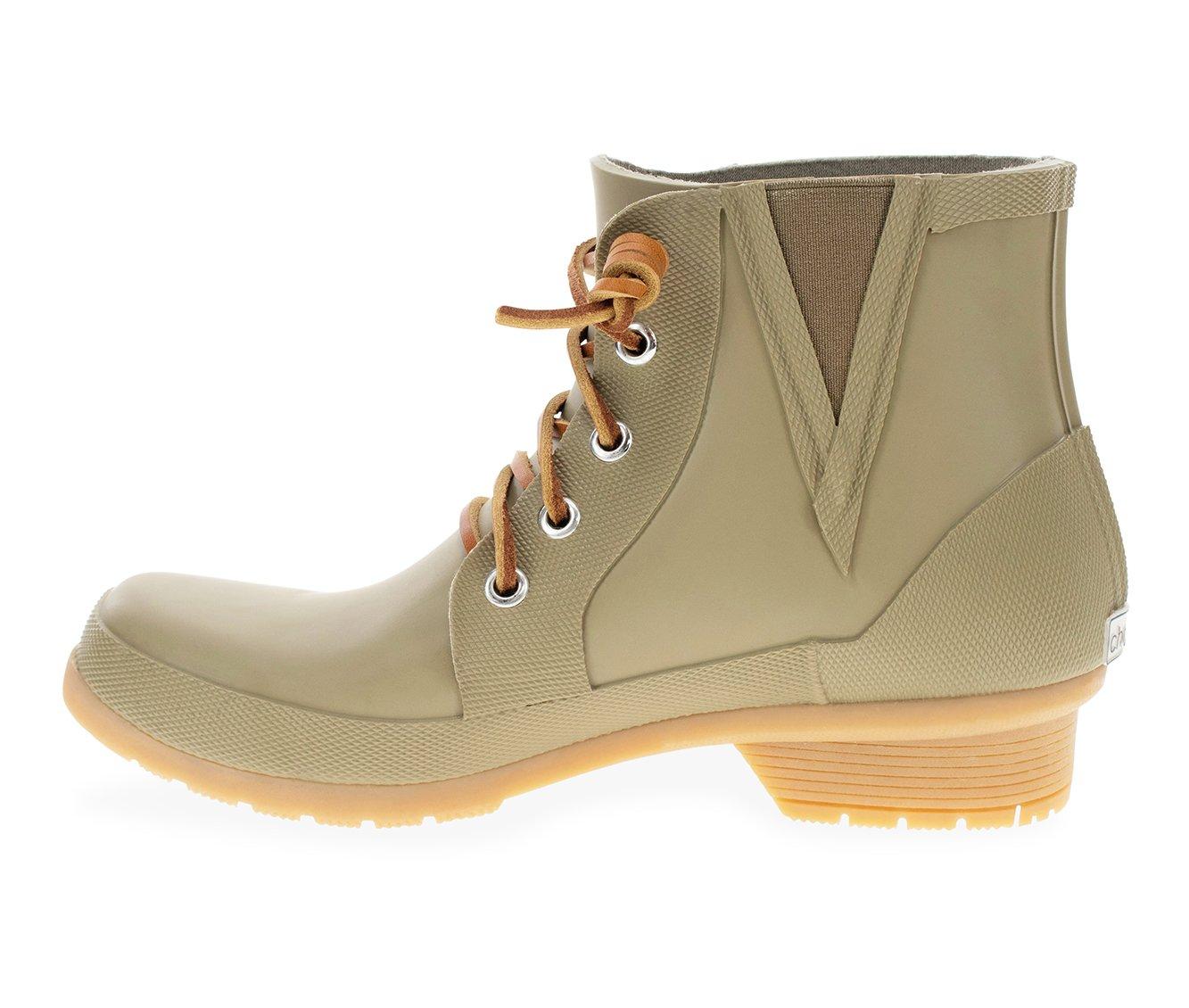 Chooka Classic Lace Up Shortie Rain Boot Moss 11