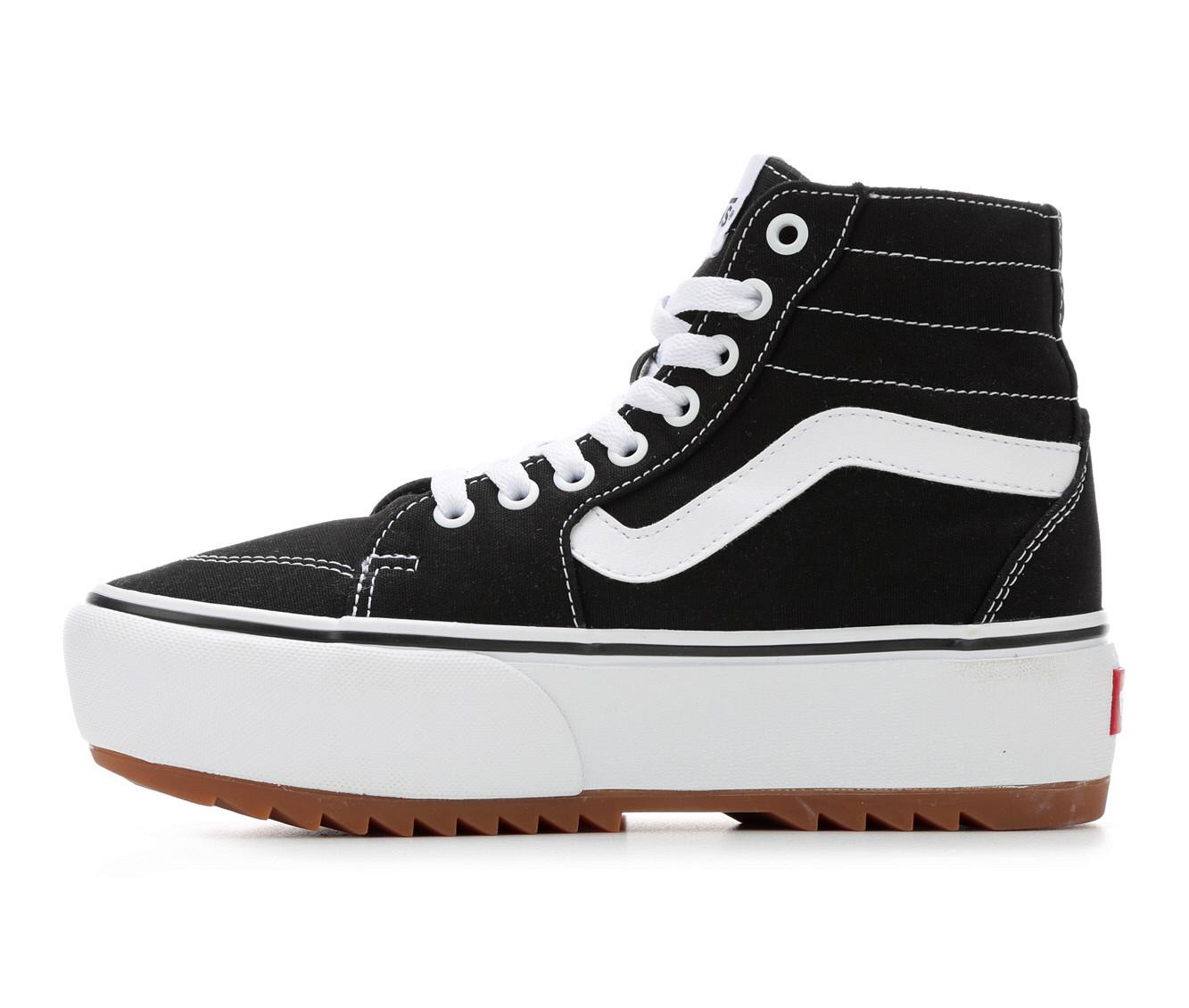 Vans slip shop on platform noir