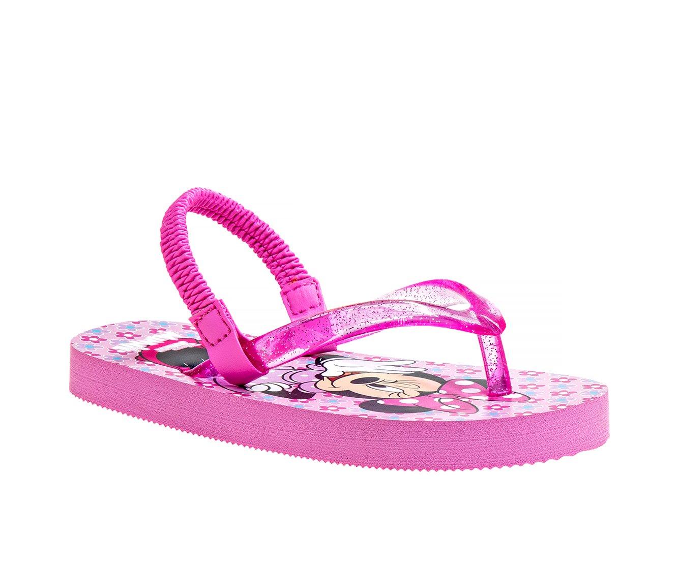 Girls' Disney Toddler & Little Kid Floral Minnie Flip Flops