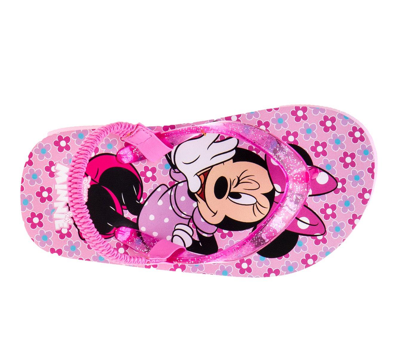 Girls' Disney Toddler & Little Kid Floral Minnie Flip Flops