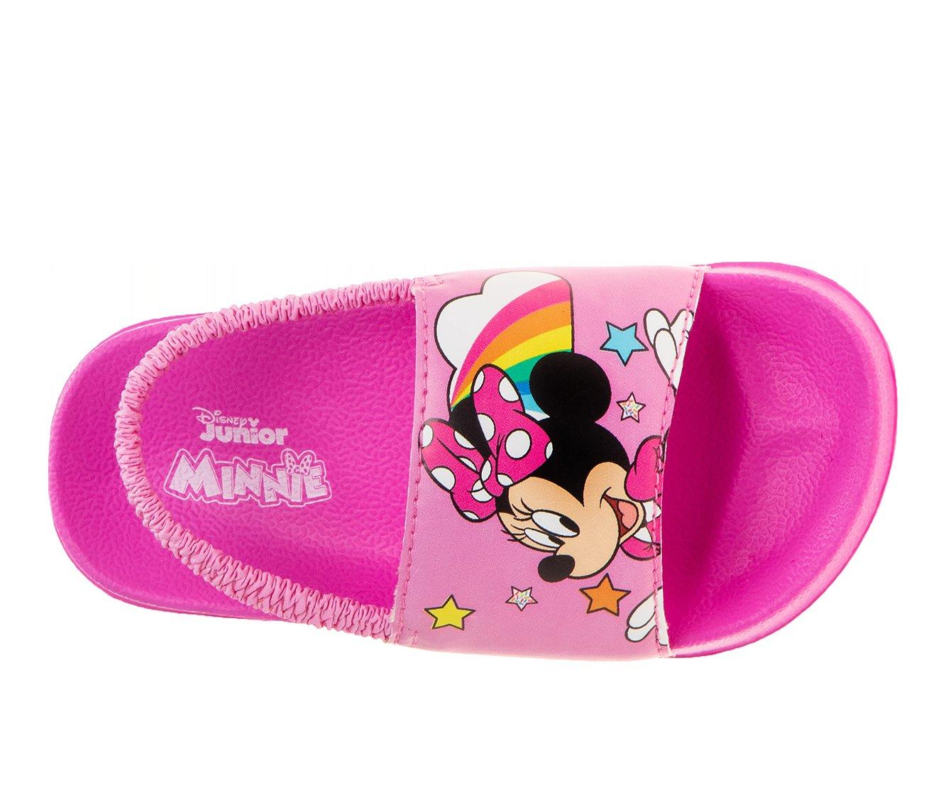 Girls' Disney Toddler & Little Kid Minnie Stars Footbed Sandals