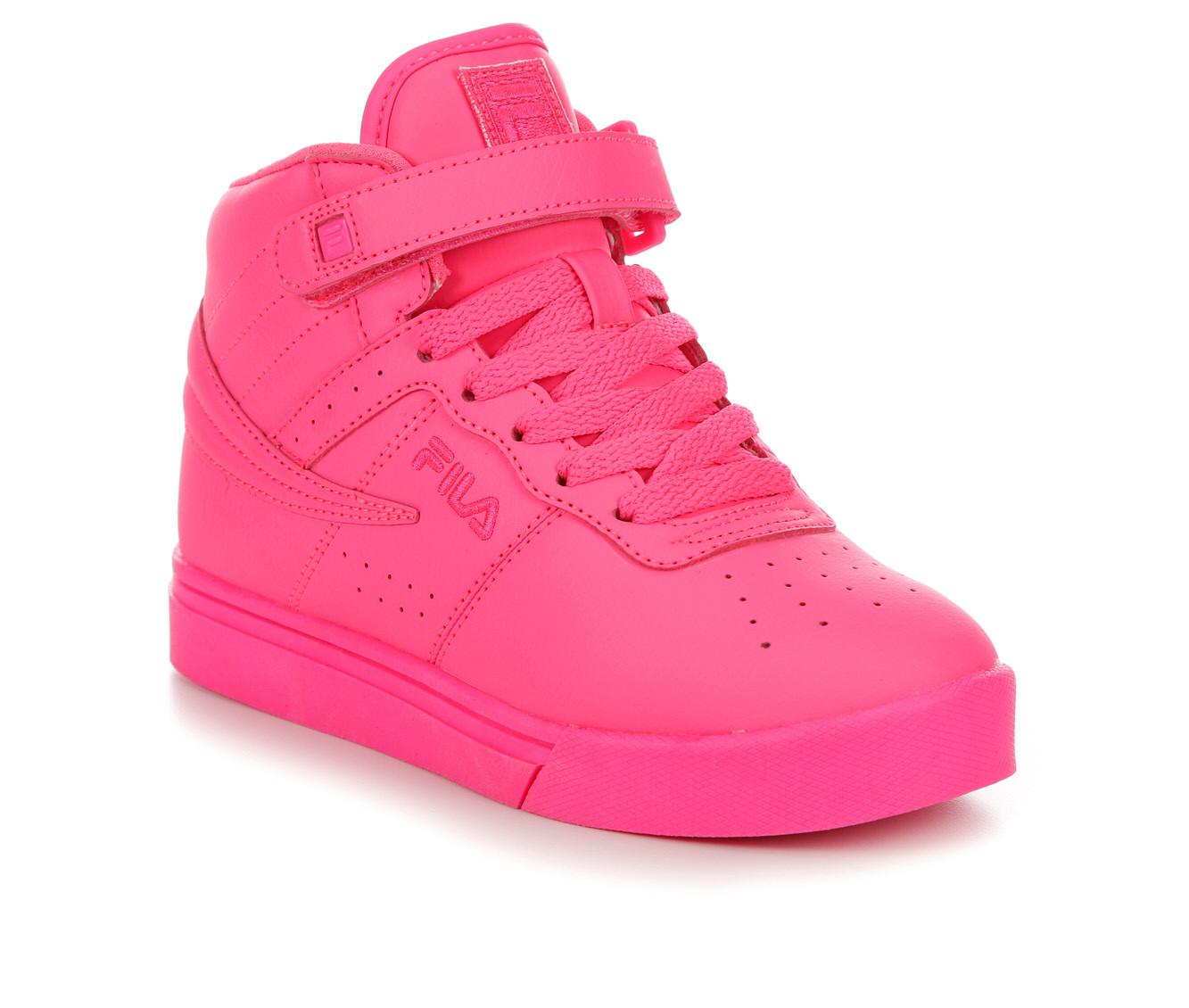 Girls\' Fila Little Kid Knockout Sneakers High-Top Big | Vulc Carnival Shoe & 13 Kid