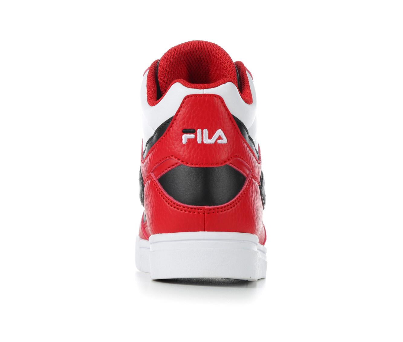 Red fila high tops on sale