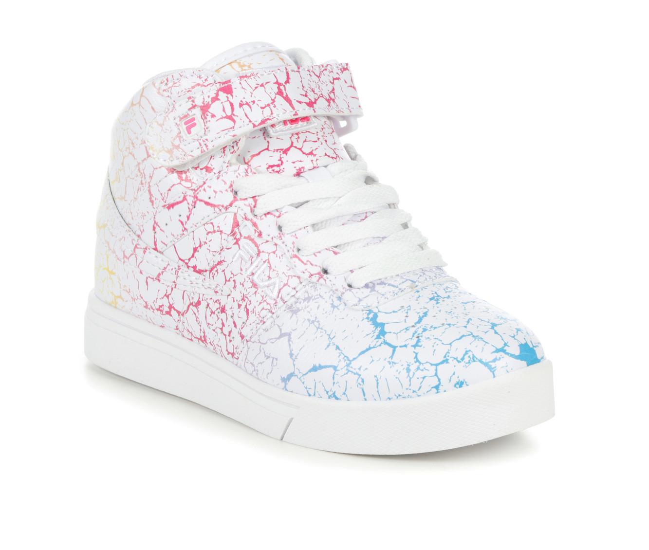 Girls' Fila Little Kid & Big Kid Vulc 13 Crackle Flag High-Top Sneakers