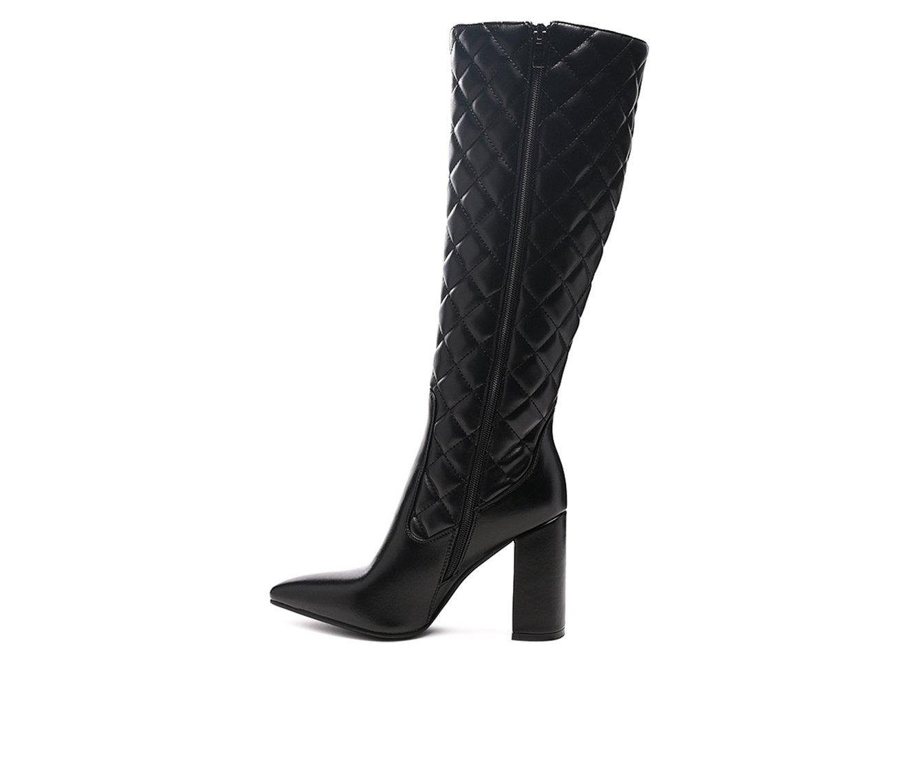 Women's London Rag Quilt Knee High Boots