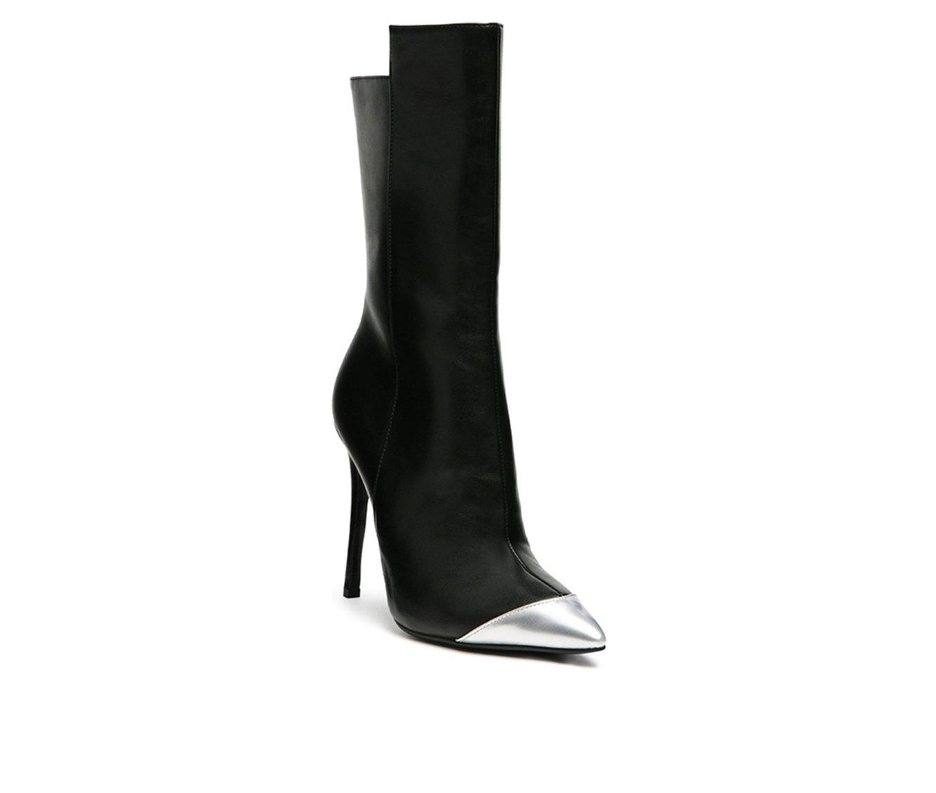 Women's London Rag Twitch Mid Calf Stiletto Booties