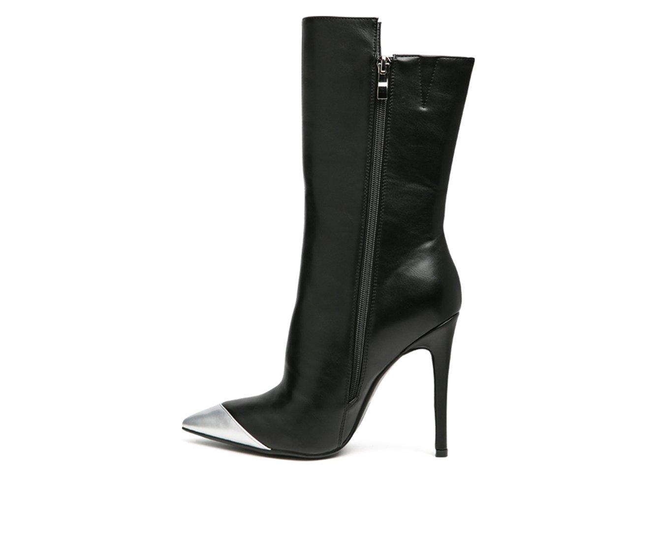 Women's London Rag Twitch Mid Calf Stiletto Booties