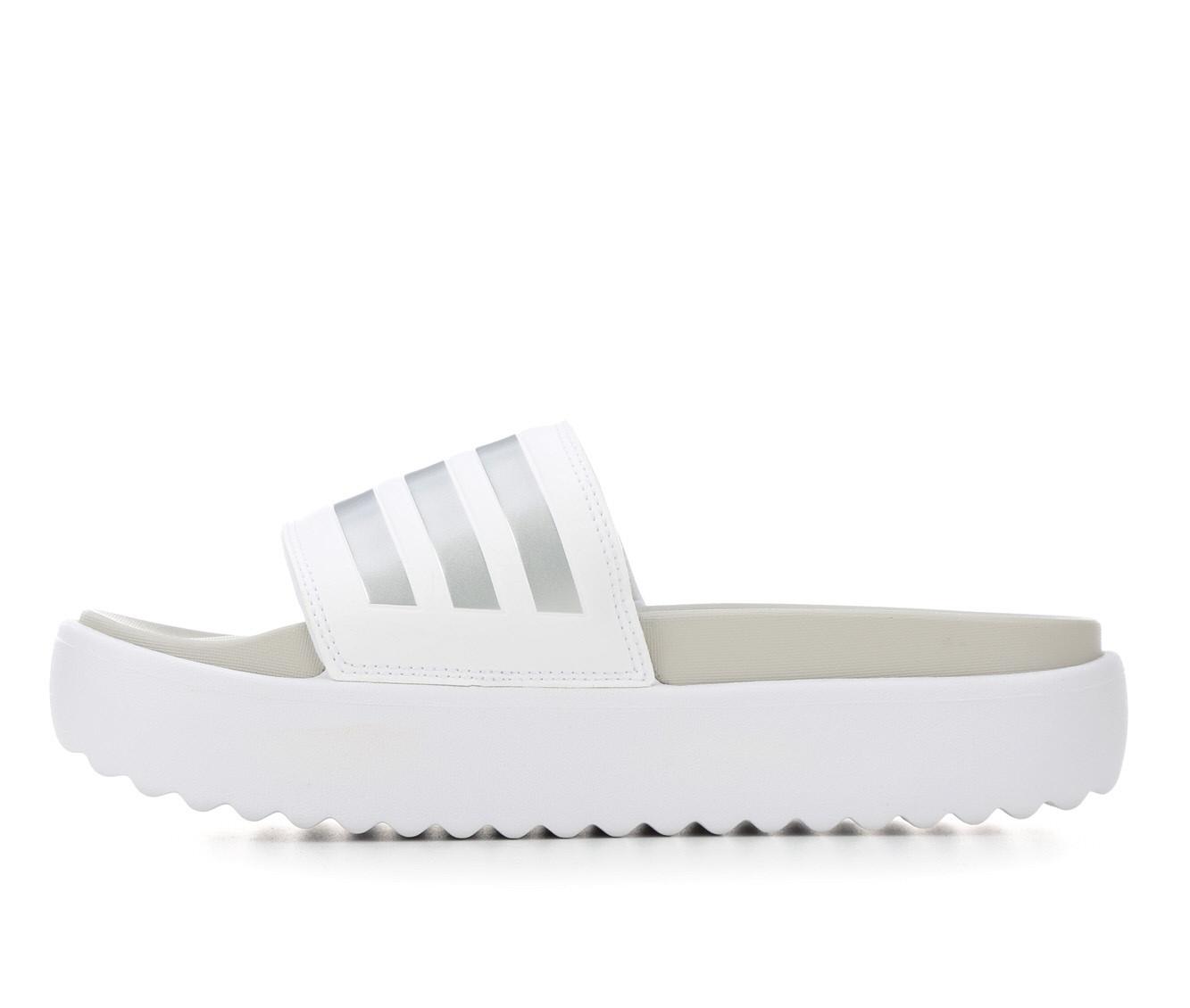 Adilette bold hot sale platform slides