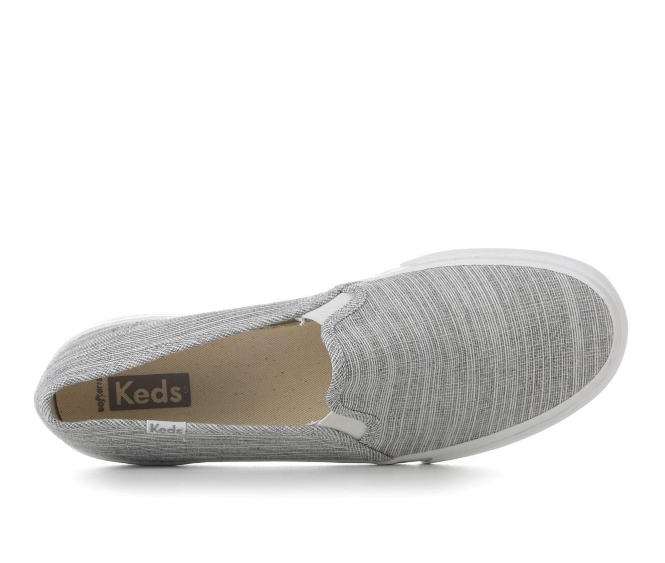 Keds double decker slip on grey online