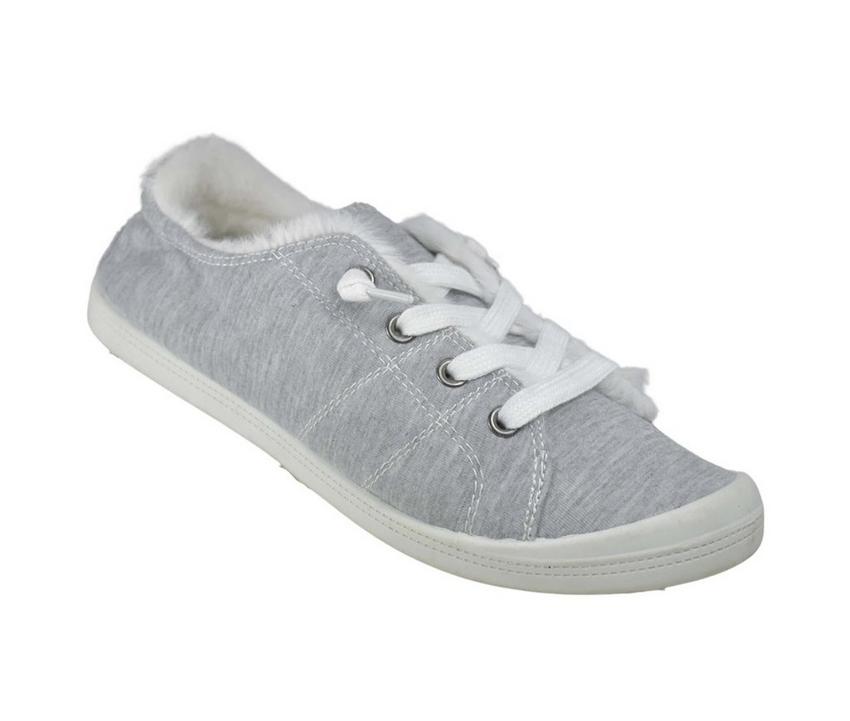Women's Shaboom Canvas with Long Fur Sneakers