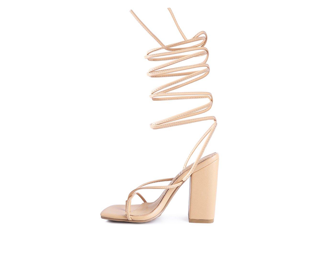 Women's London Rag Dance Block Heel Dress Sandals
