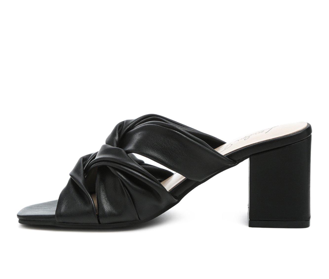 Women's London Rag Knope Block Heel Dress Sandals