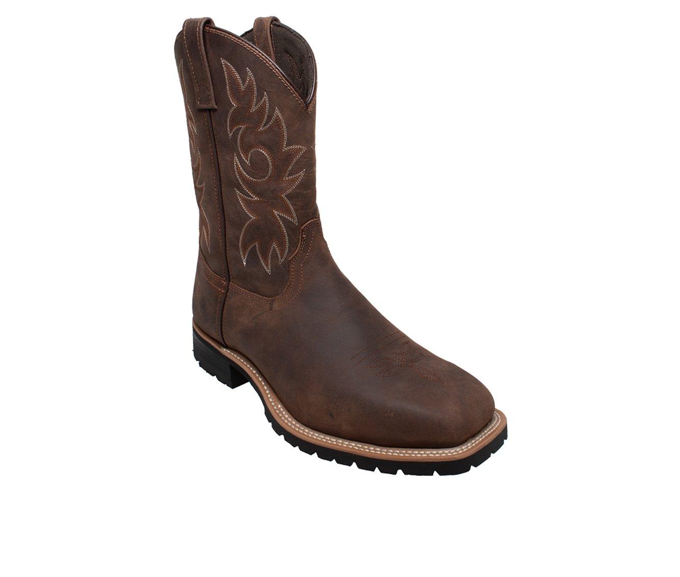 Men's AdTec 12" Steel Toe Work Western Cowboy Boots