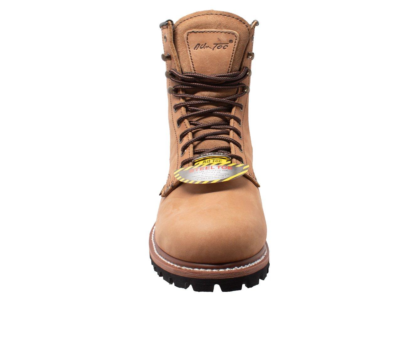 Men's AdTec 9" Waterproof Steel Toe Logger Work Boots