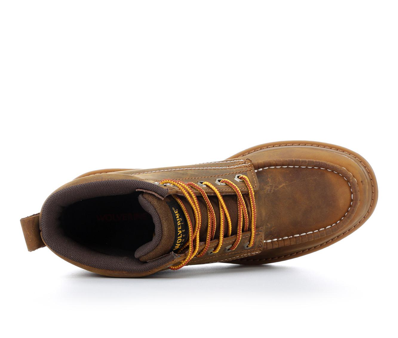 thumbnail image 2 of Wolverine Men’s Floorhand Moc-Toe 6” Steel-Toe Work Boot – Leather Sneaker Style 2 of 5