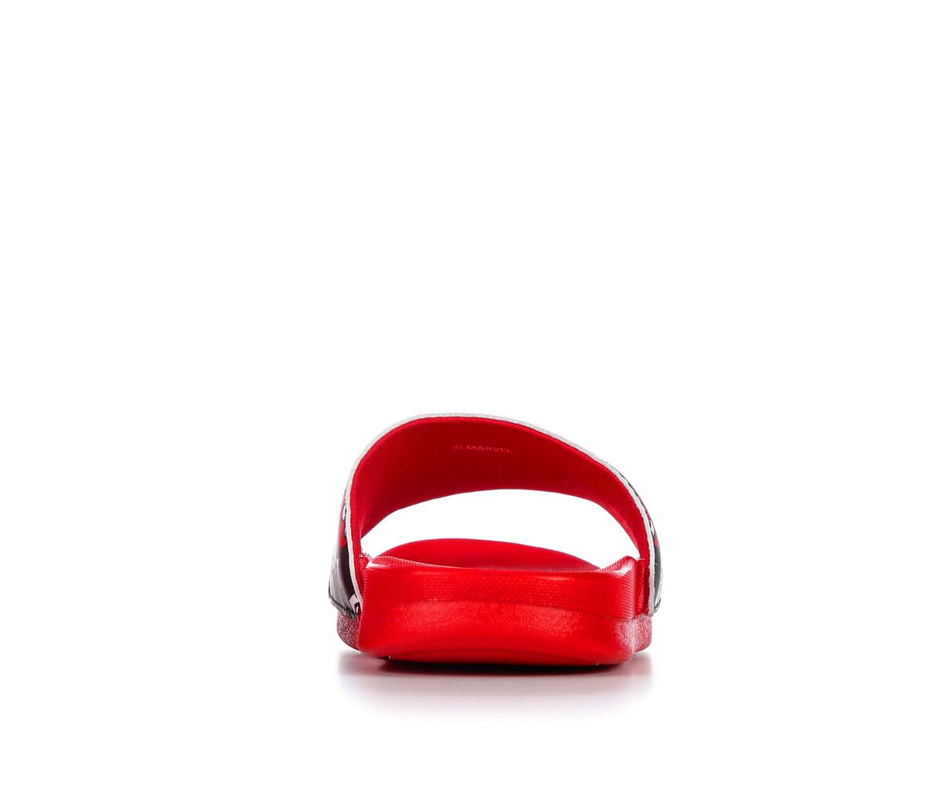 Red adidas hot sale slides kids