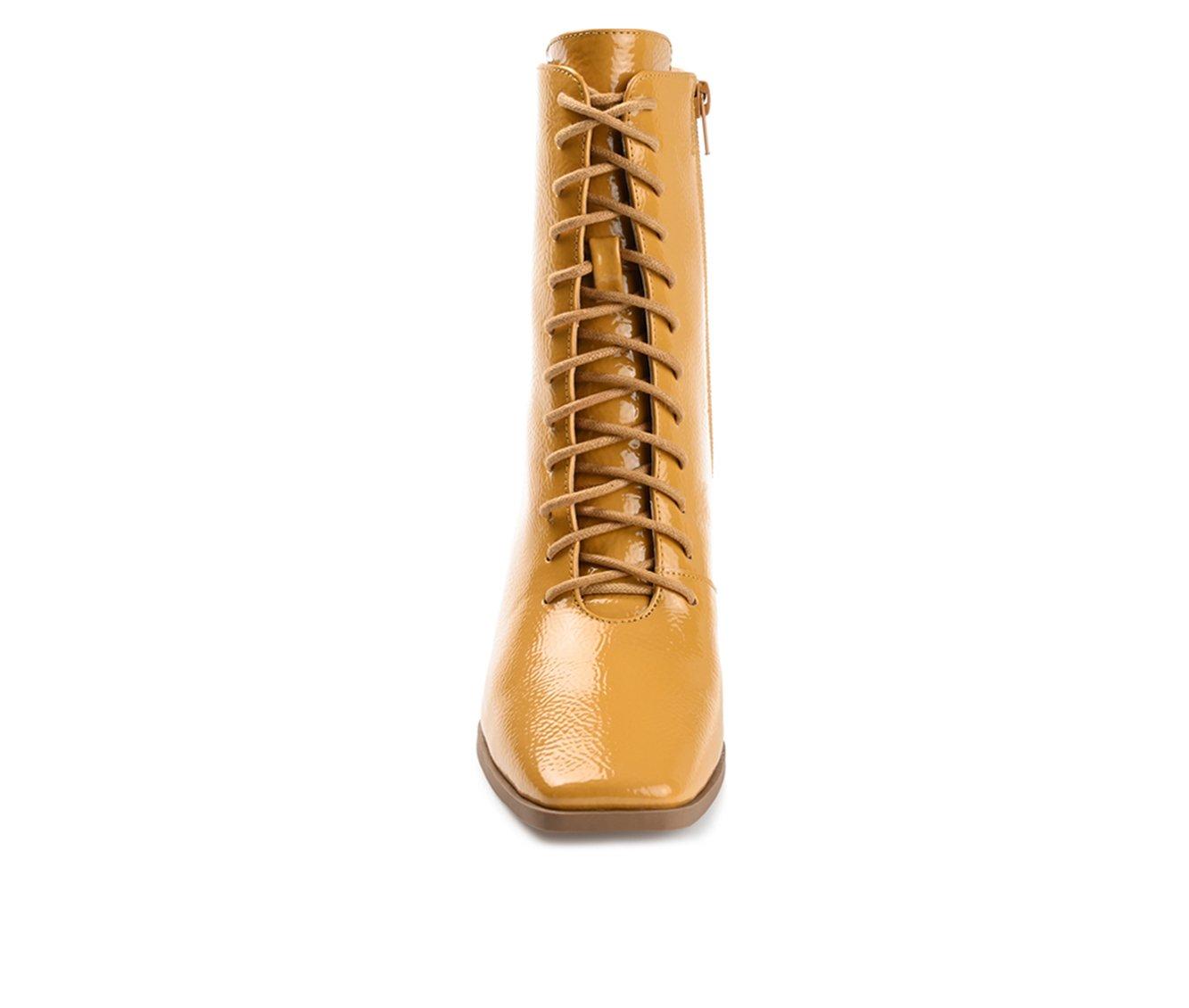 Women's Journee Collection Covva Heeled Combat Booties