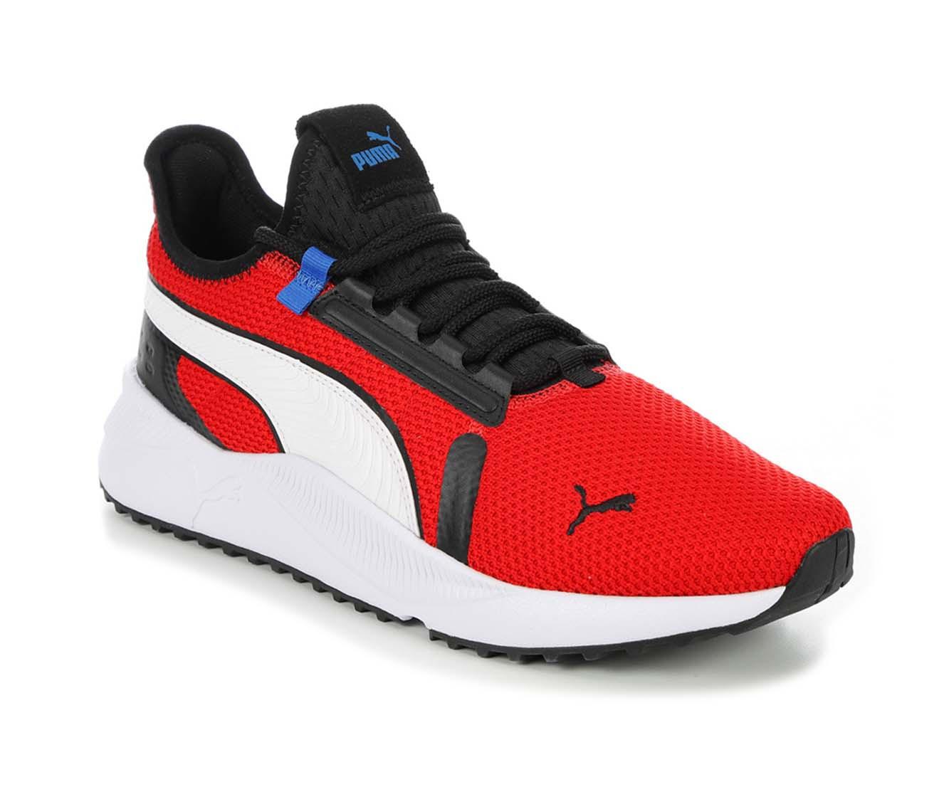 Puma Men s Pacer Future Street Knit Slip On Sneakers Red White Black Size 13