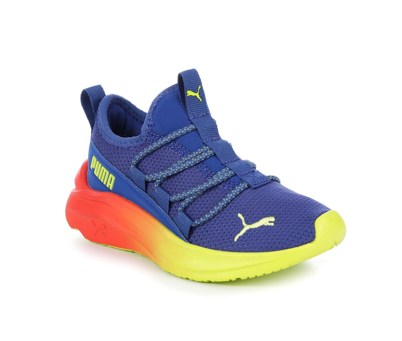 Puma Boys Little Kid Big Kid Softride One4All Fade Running Shoes Blue Yellow Orange Size 11 Little Kid