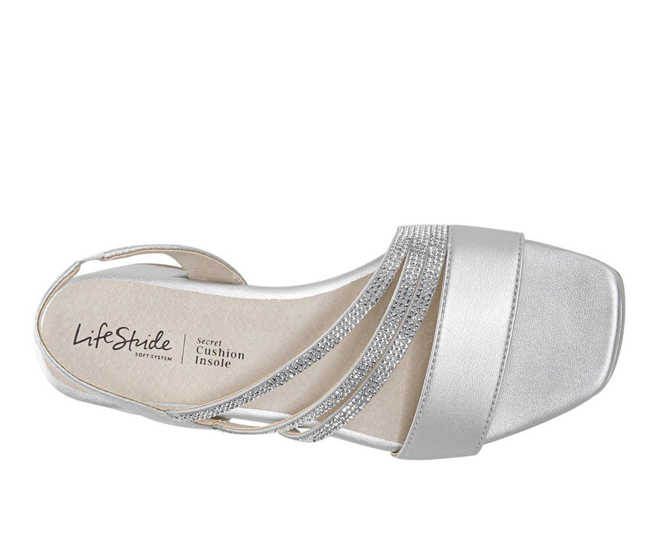 Lifestride hot sale silver sandals