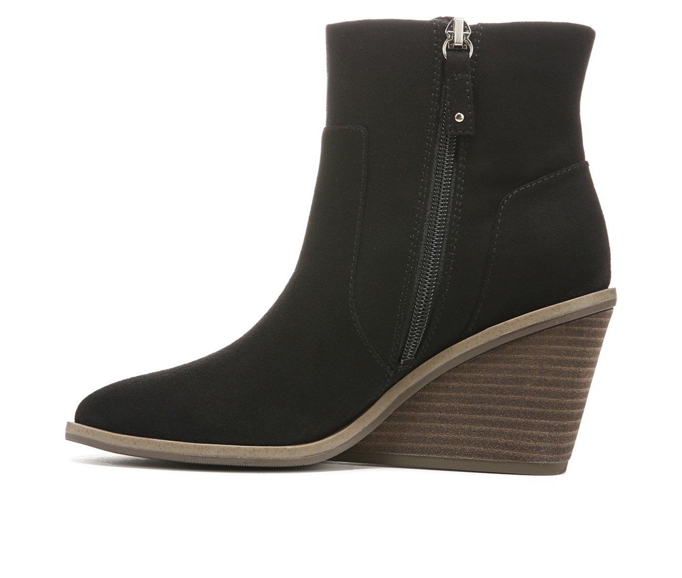 Dr scholls 2024 black wedge booties