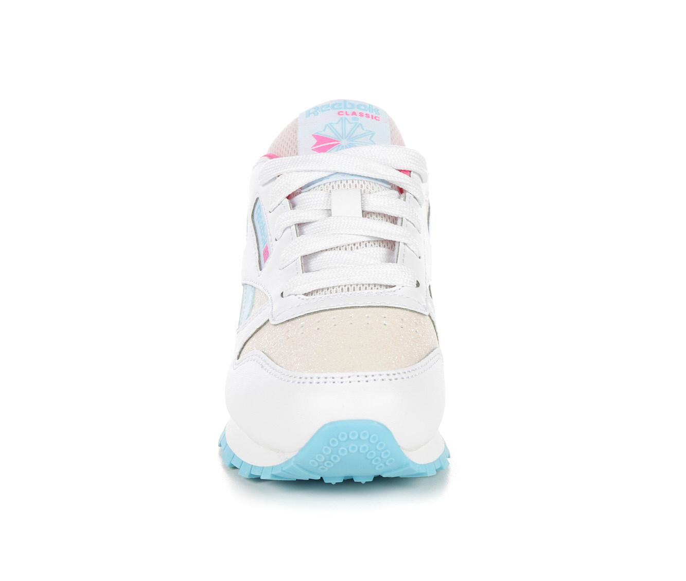 Girls' Reebok Little Kid Classic Step N Flash Light-Up Running Shoes