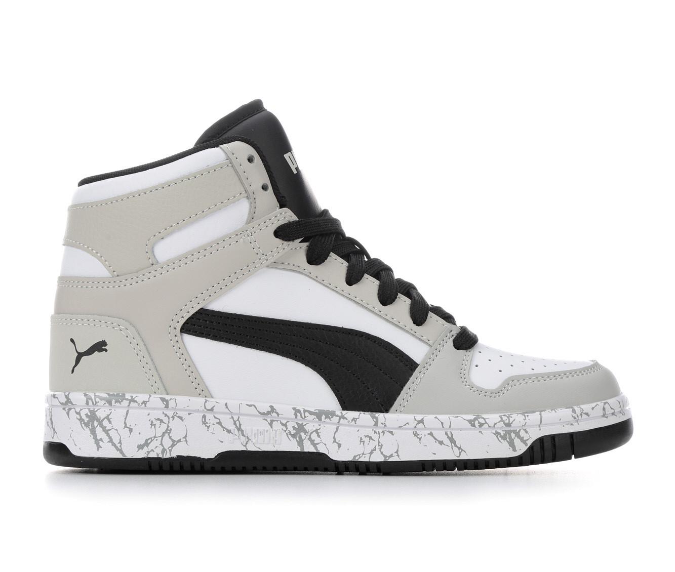 Boys' Puma Rebound Layup Mid Marble 4-7 Sneakers