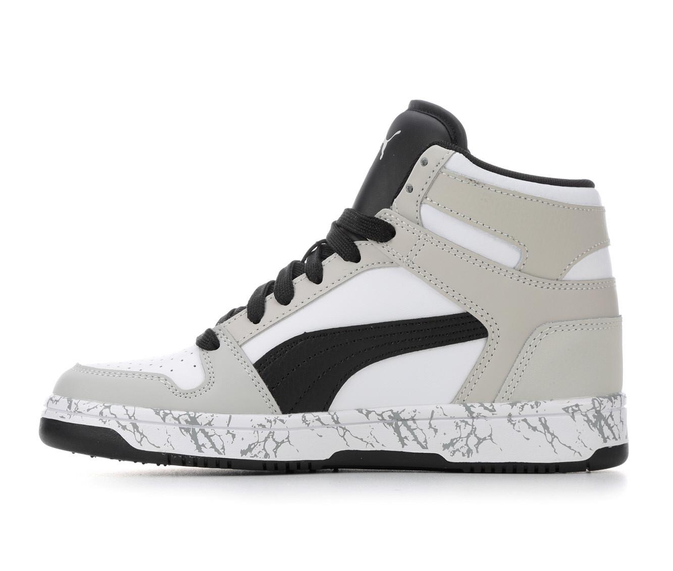 Boys' Puma Rebound Layup Mid Marble 4-7 Sneakers