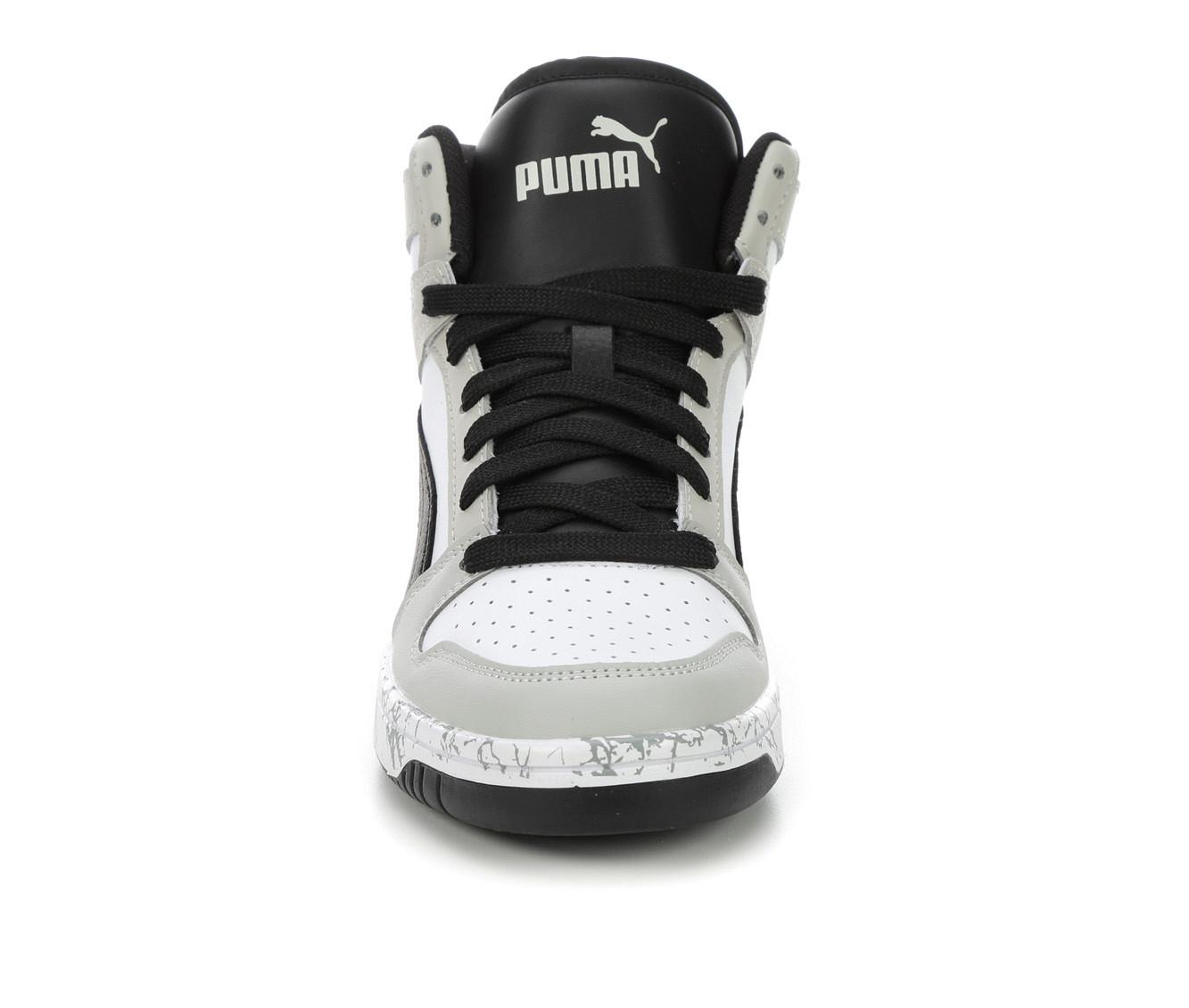 Boys' Puma Rebound Layup Mid Marble 4-7 Sneakers