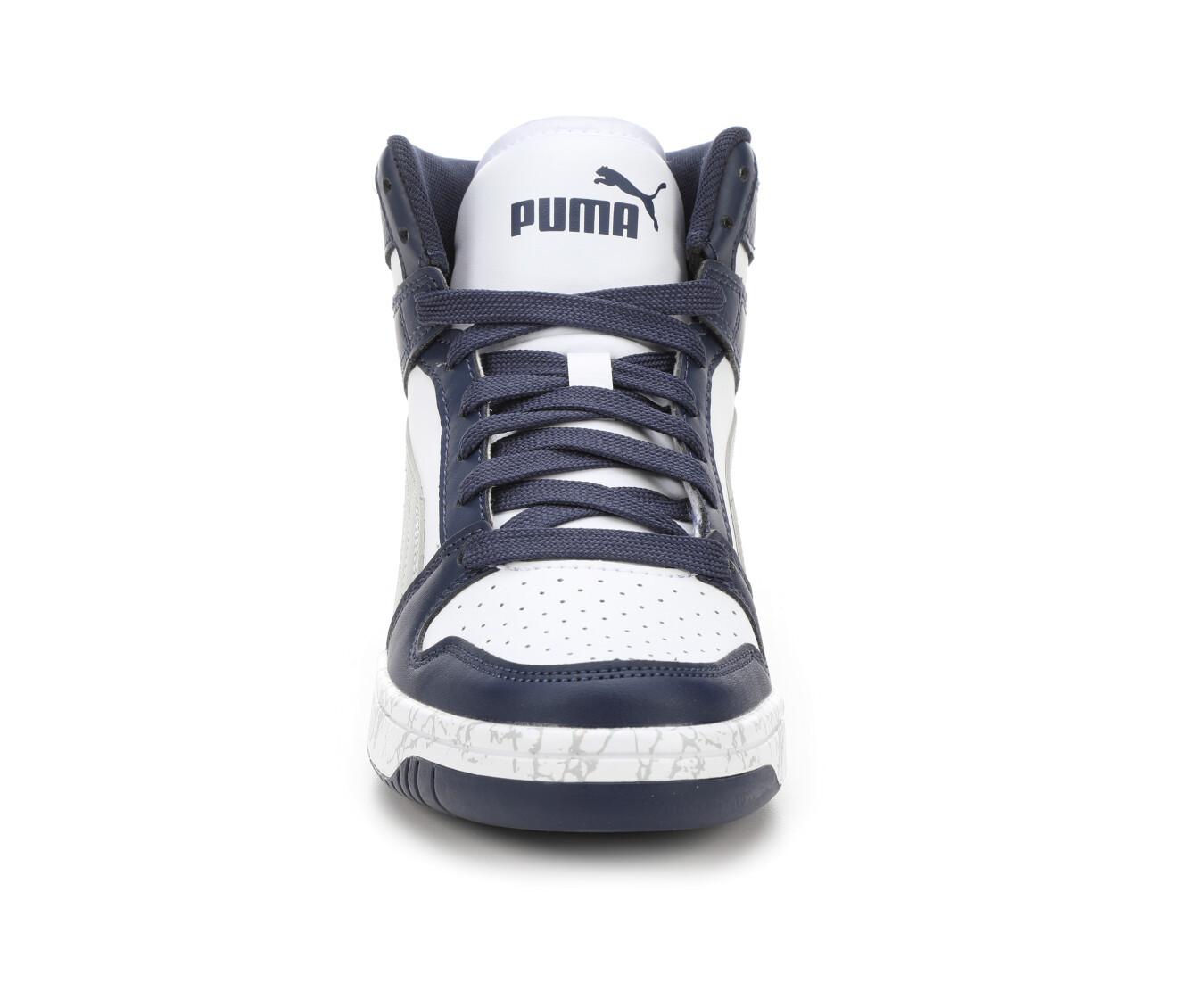 Boys' Puma Big Kid Rebound Lay Up Mid Marble Basketball Sneakers