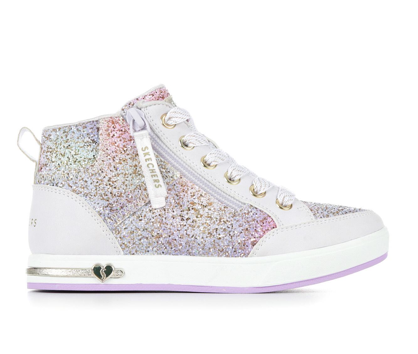 Girls' Skechers Little Kid & Big Kid Shoutouts 2.0 Hi Glitter Sneakers