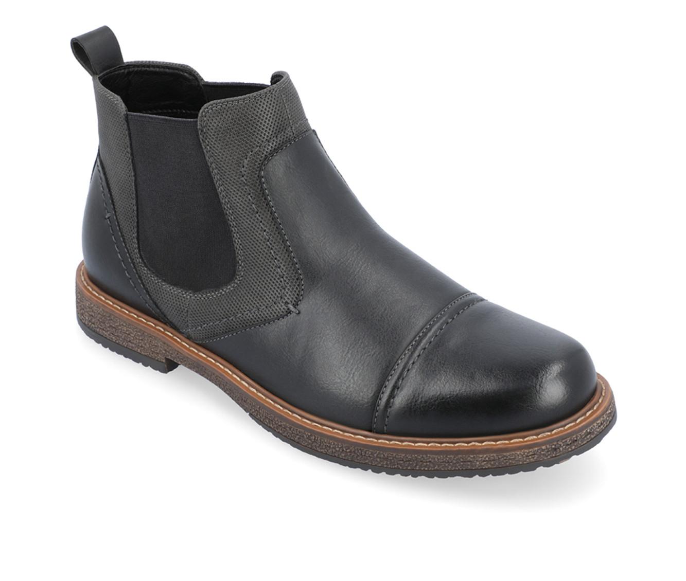 Men's Vance Co. Lancaster Wide Chelsea Dress Boots