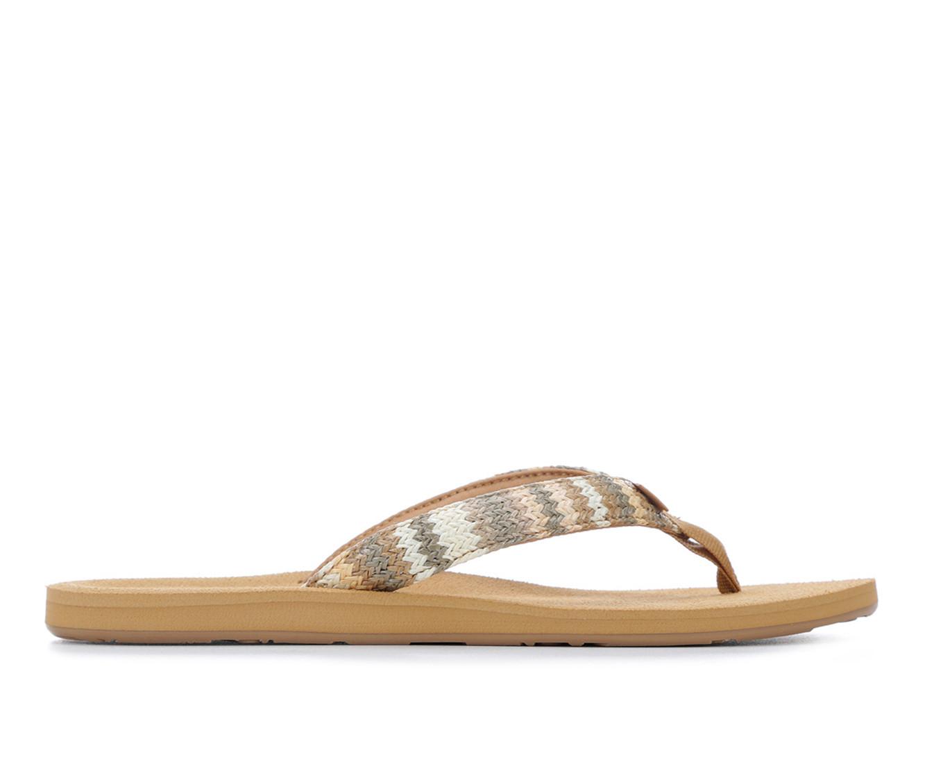 Roxy Raffia Flip Flops (Final Sale) – Not for Long Boutique