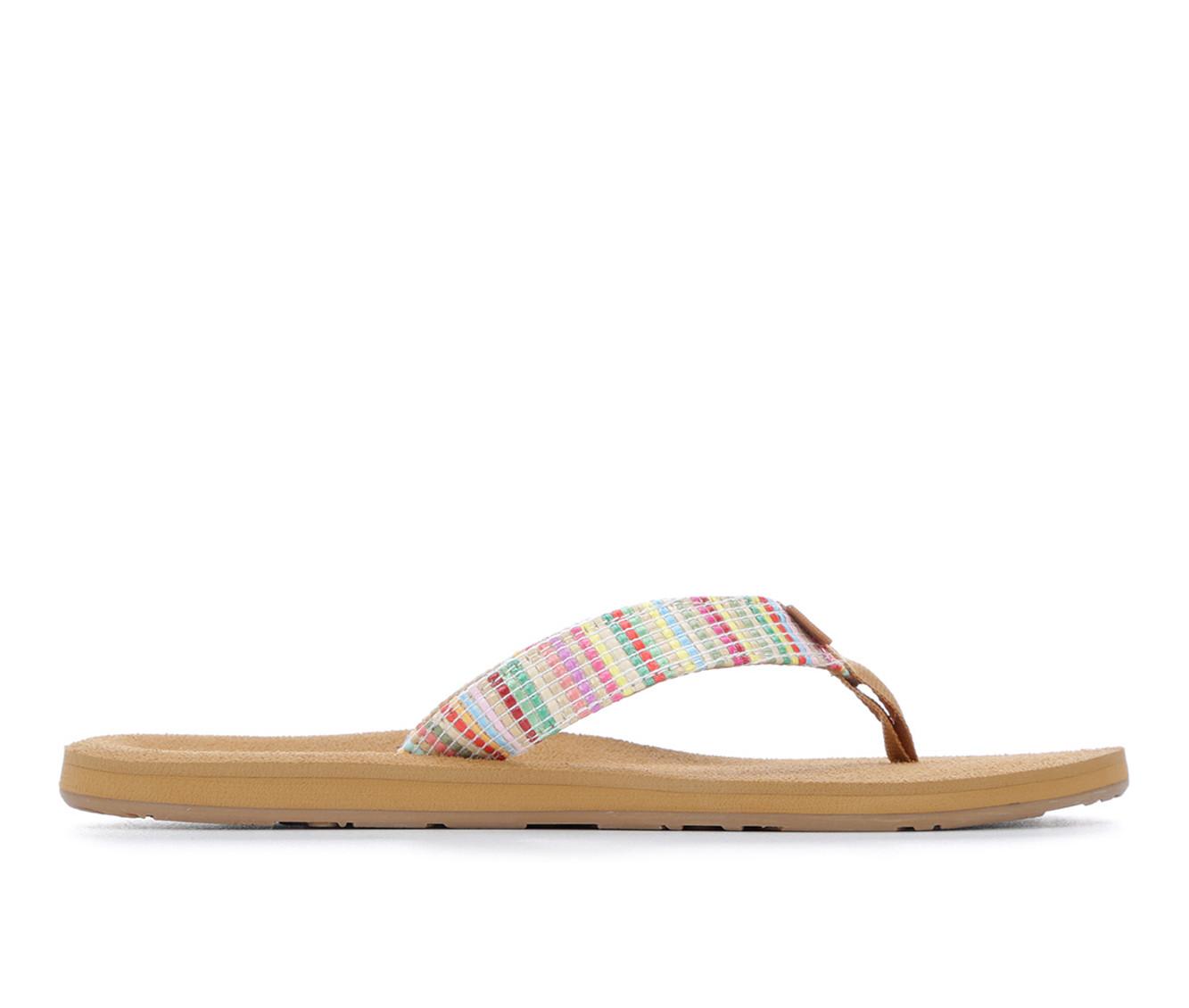 Women's Roxy Tidepool Raffia Flip-Flops