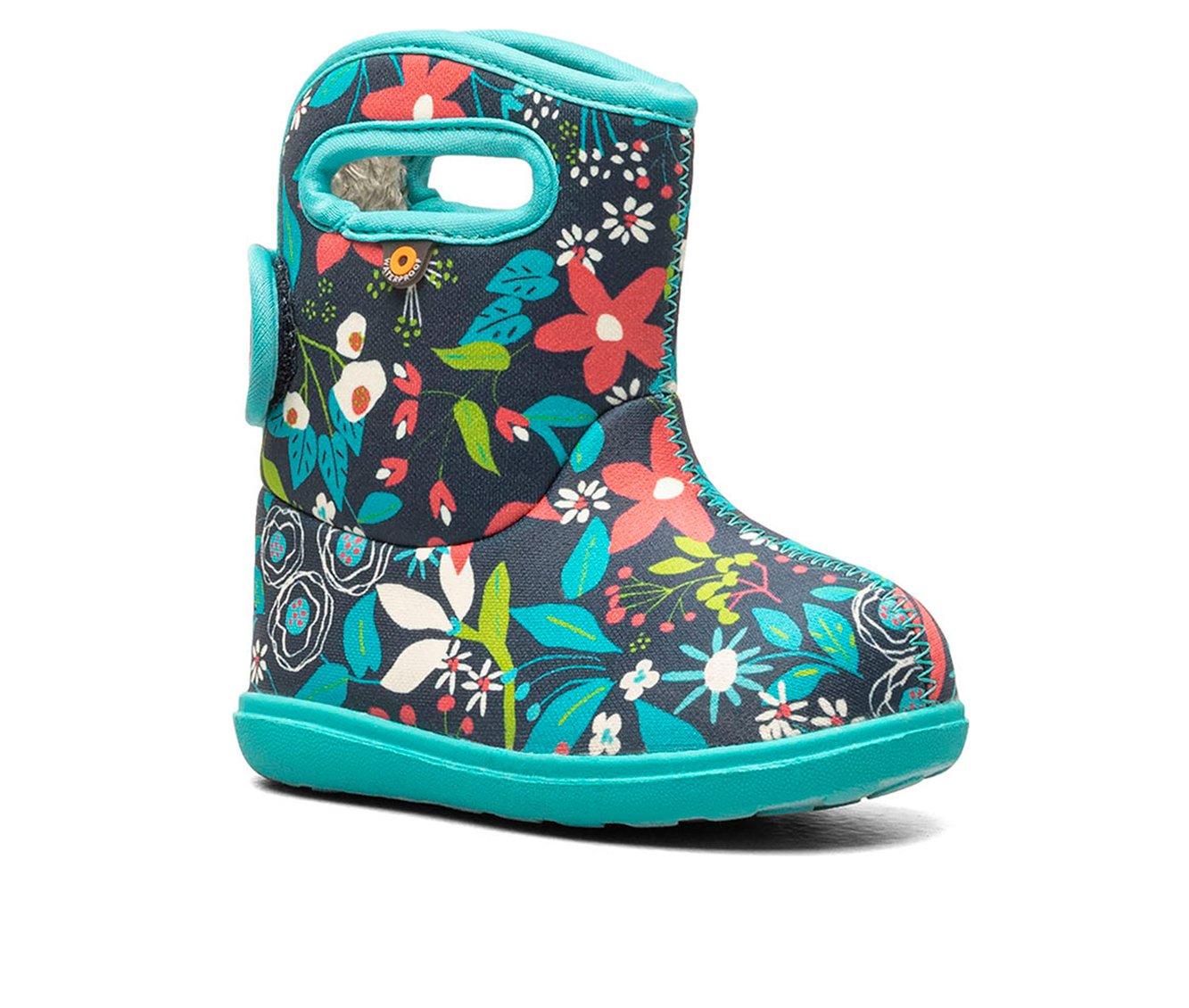 Girls' Bogs Footwear Toddler Baby Bogs Floral Rain Boots