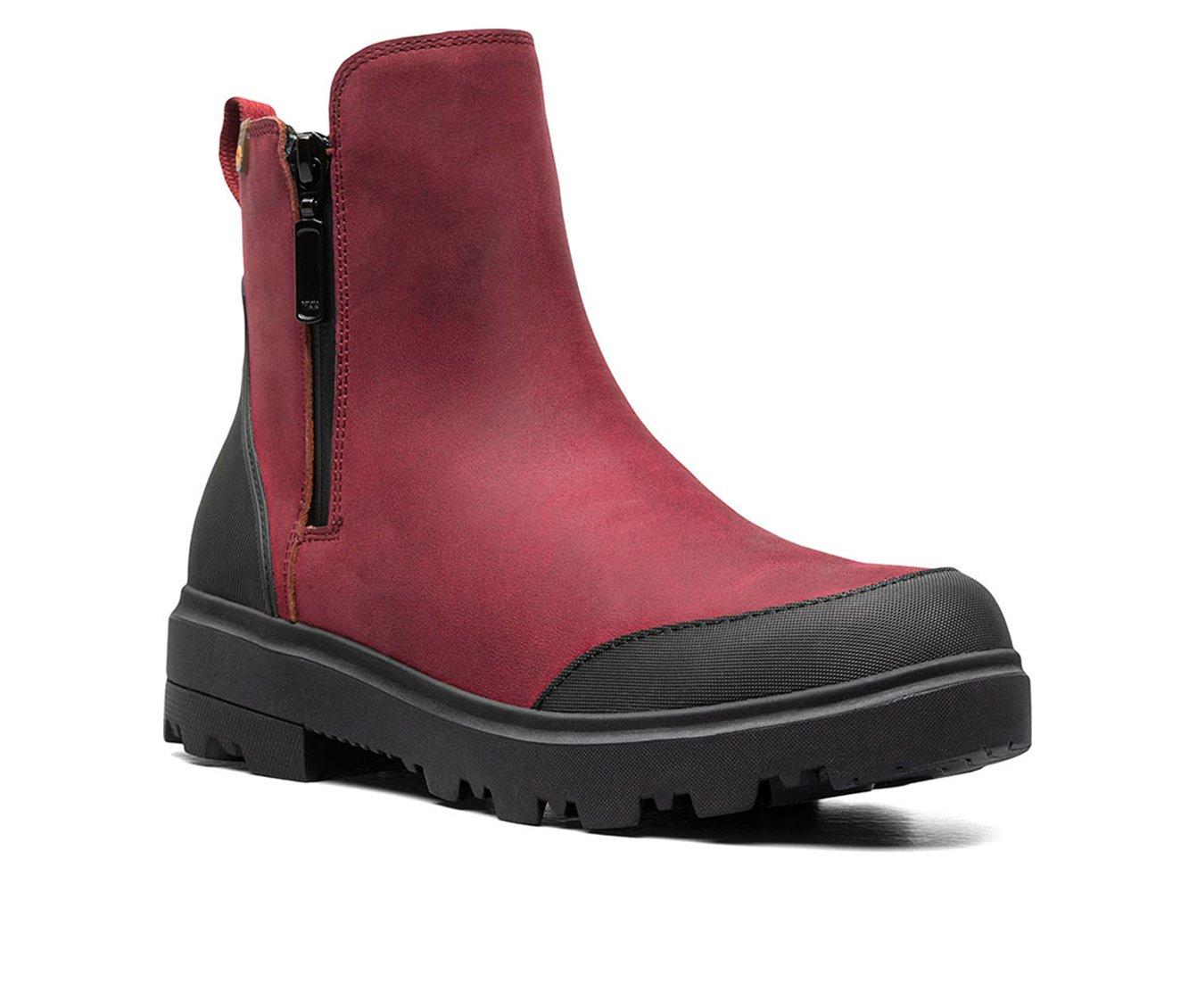 Women's Bogs Footwear Holly Zip Leather Winter Boots