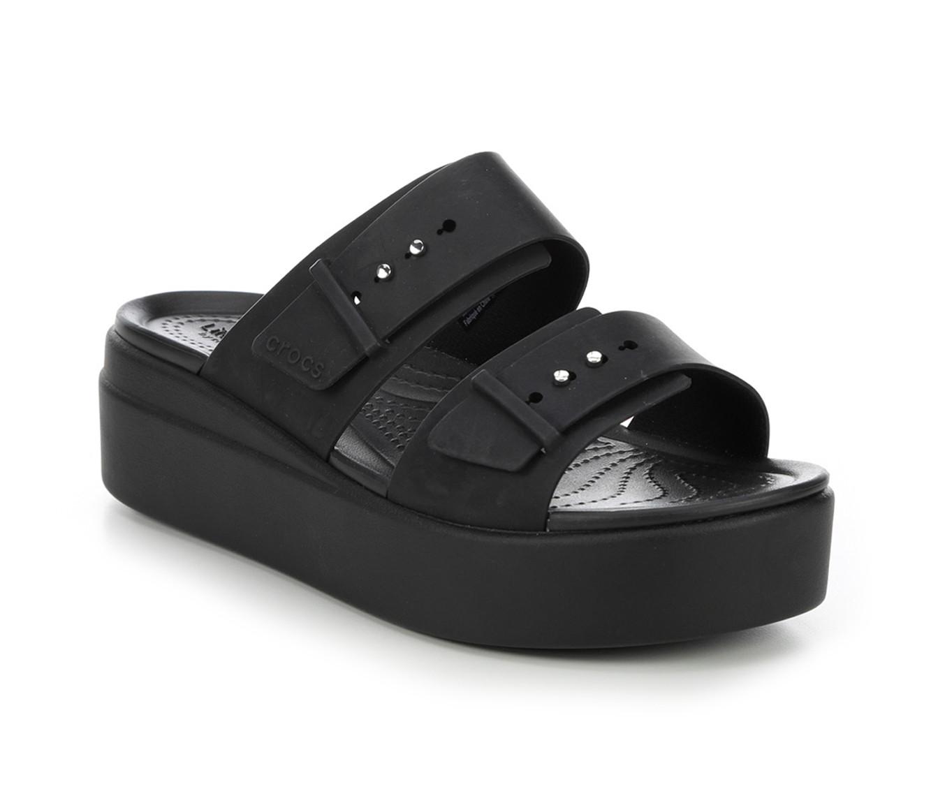 Crocs women's crocband hot sale platform slide sandal