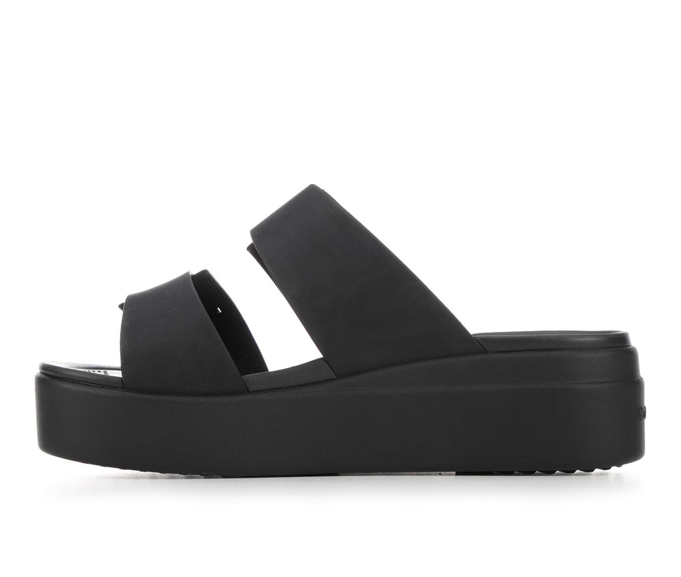 Crocs™ Brooklyn Croco Shine Buckle in Black