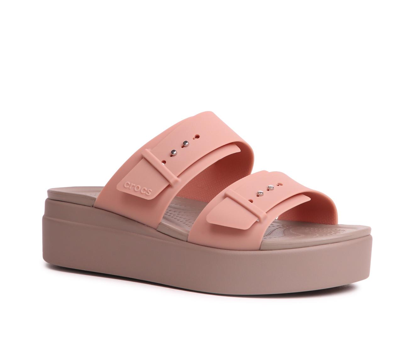 Women's Crocs Brooklyn Low Buckle Platform Sandals