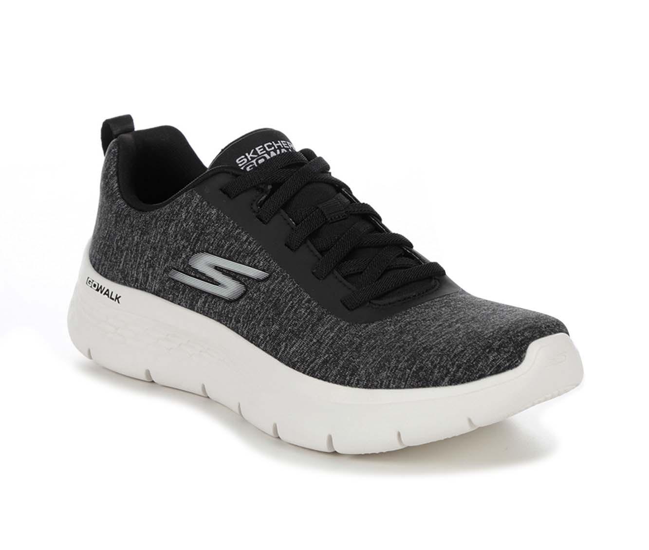 Black-White Skechers Womens GOwalk Joy Paradise Trainers - Get The Label