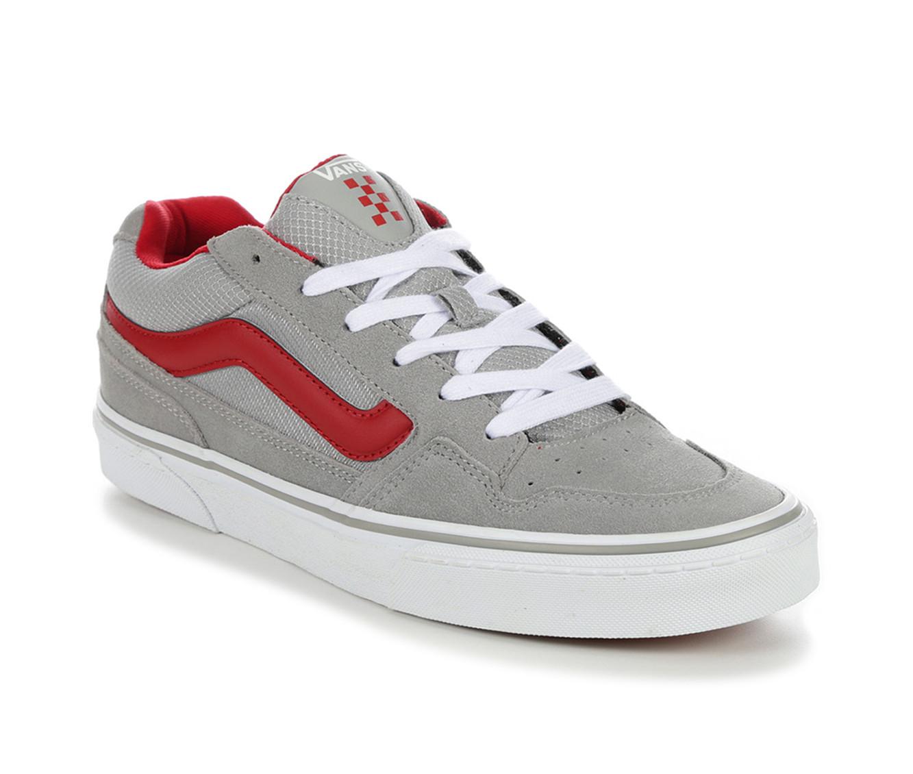 Gray and red outlet vans