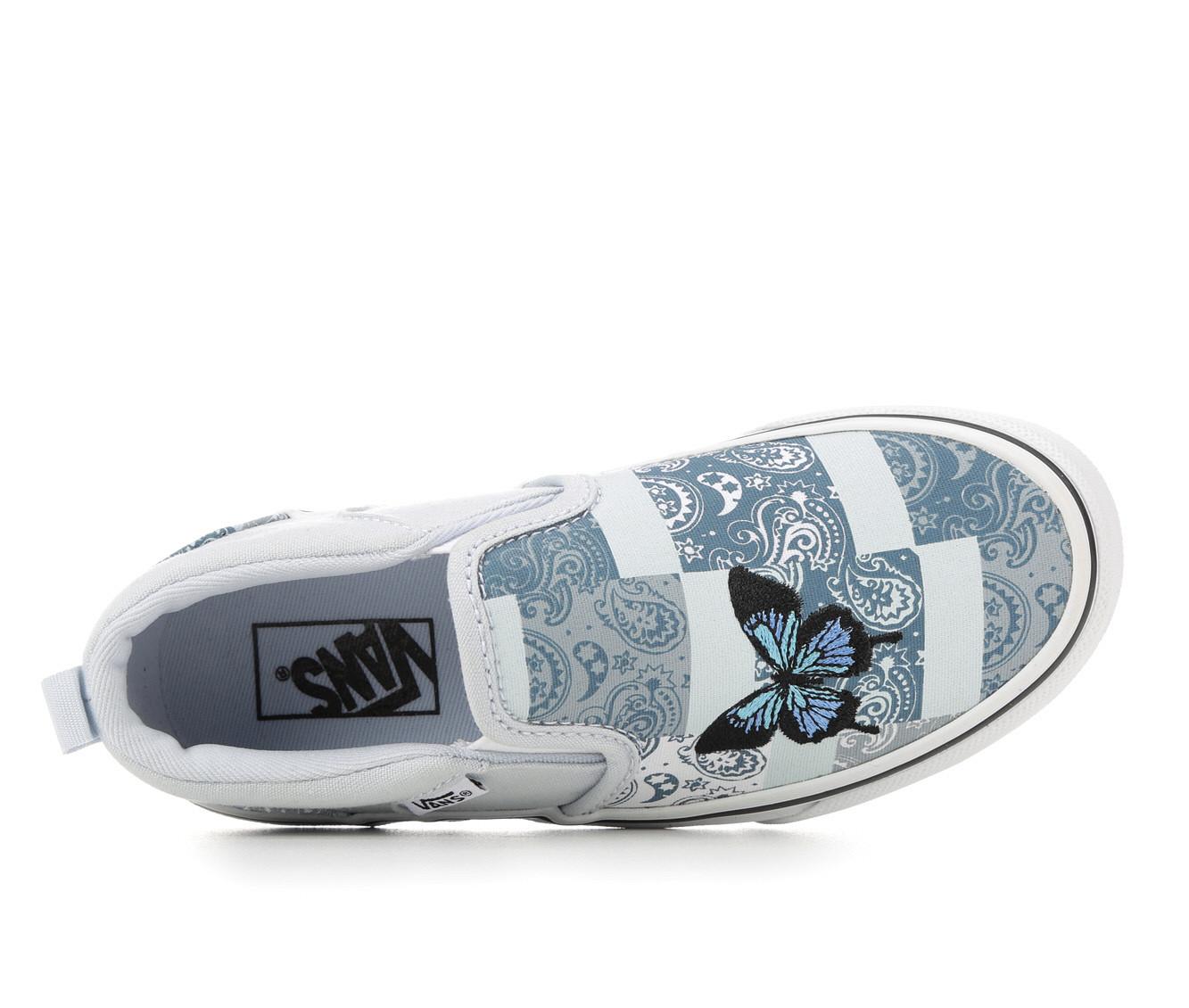 White slip on 2024 vans for girls