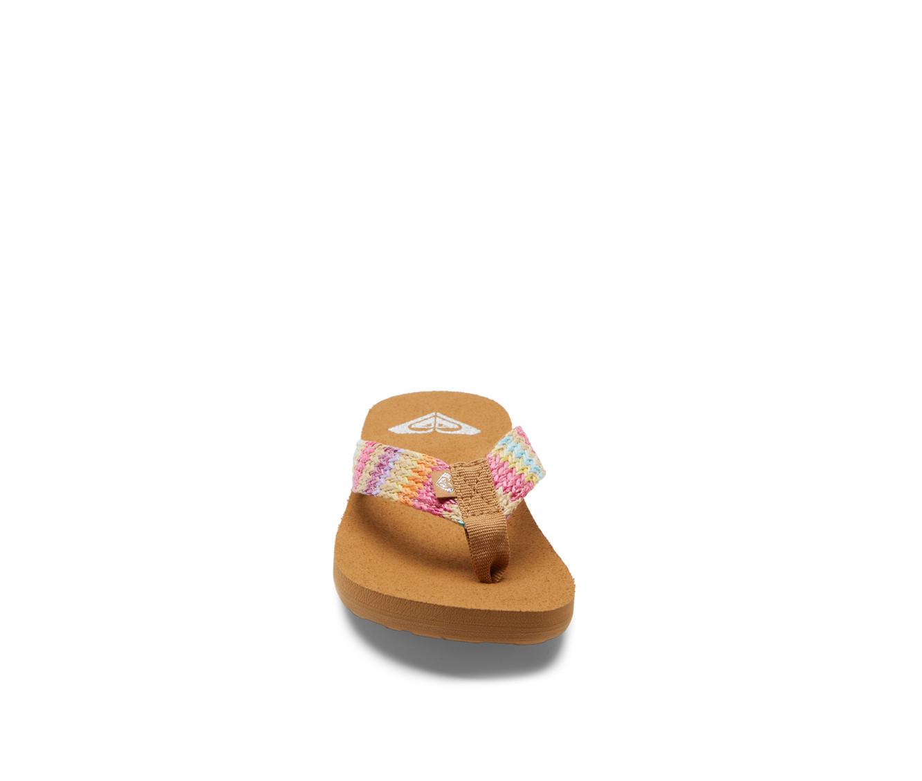 Girls' Roxy Little Kid & Big Kid Porto Raffia Flip-Flops