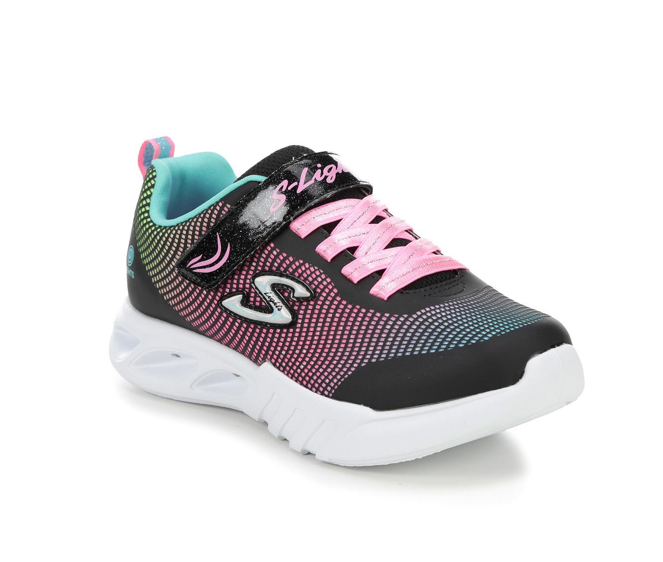 Girls' Skechers Little Kid & Big Kid Flicker Flash Wide Width Light-Up Sneakers