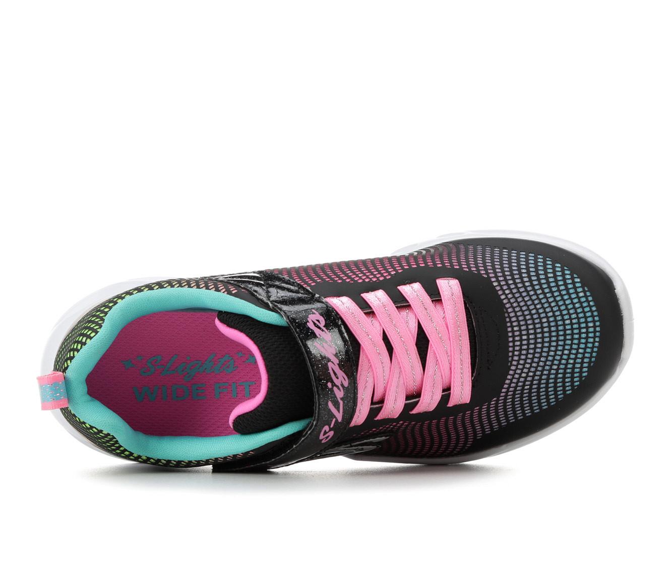 Girls' Skechers Little Kid & Big Flicker Flash Wide Width Light-Up Sneakers