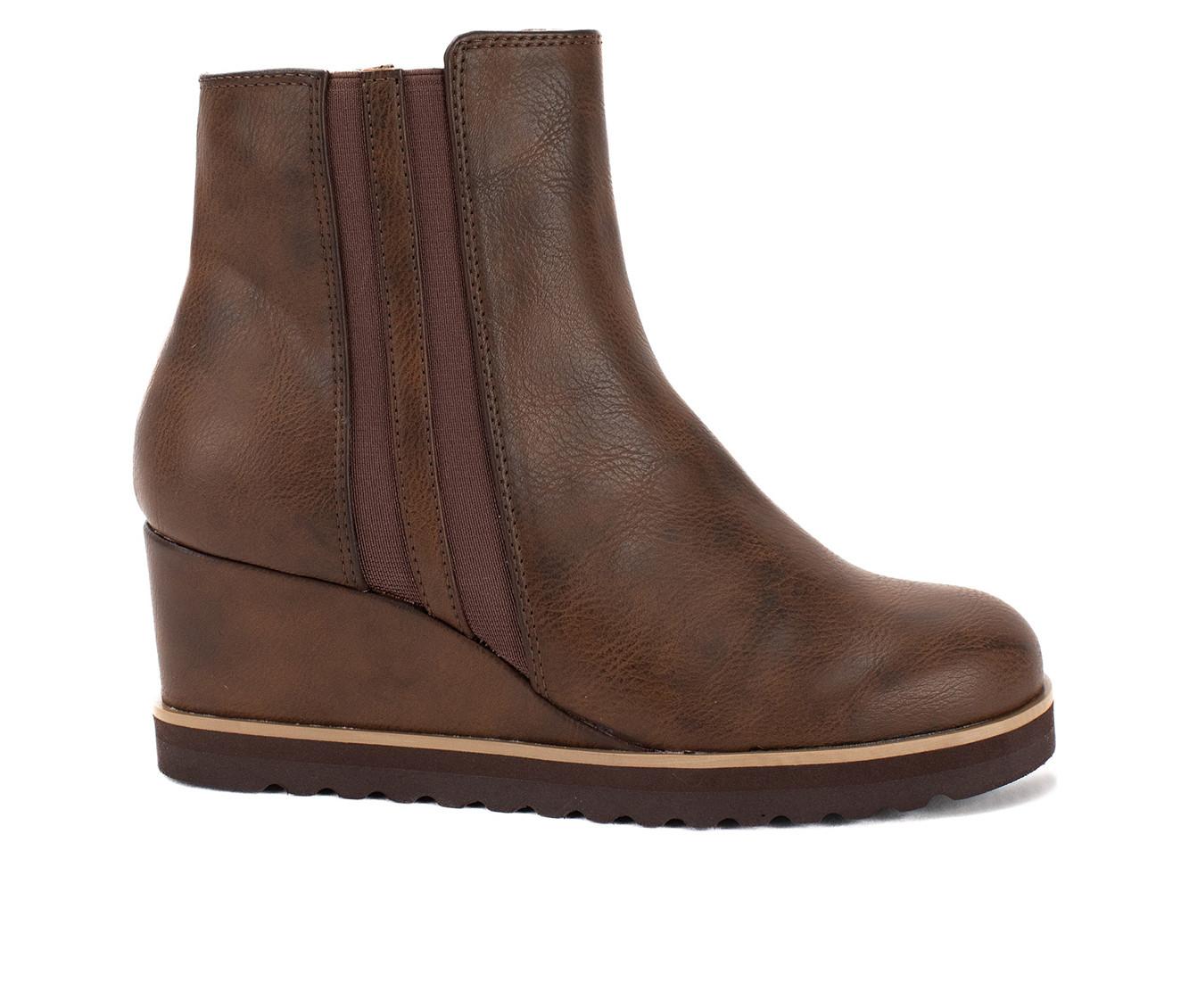 Yellow Box Ceffa Wedge Booties