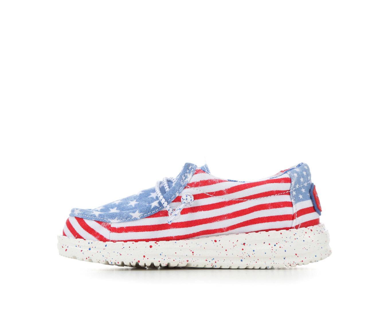 Kids' HEYDUDE Little Kid & Big Kid Wally Patriotic Casual Shoes